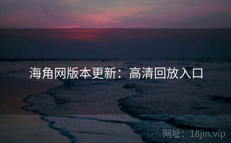 海角网版本更新：高清回放入口